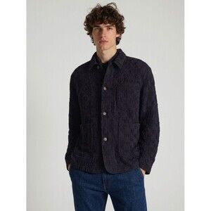 YMC Labour Chore Jacket Mens Medium Purple Navy Checkered Button Up $600